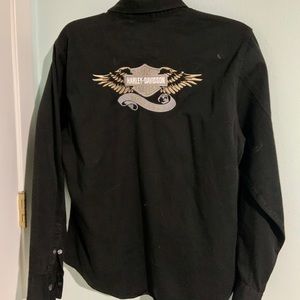 Harley Davidson Collared Blouse